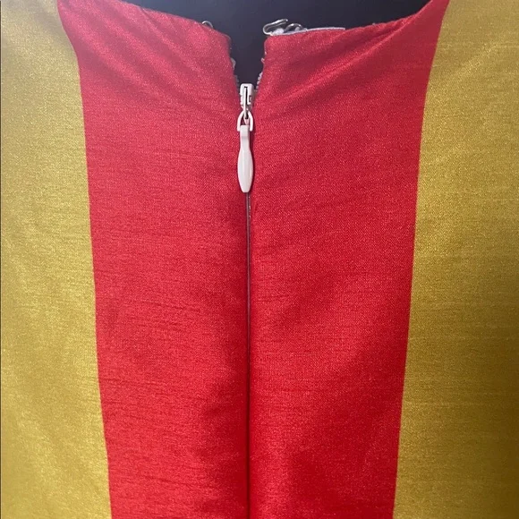 Multicolor Striped V-Neck Dress - Picture 8 of 15